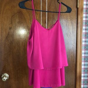 Pink Charming Charlie Summer Blouse size M